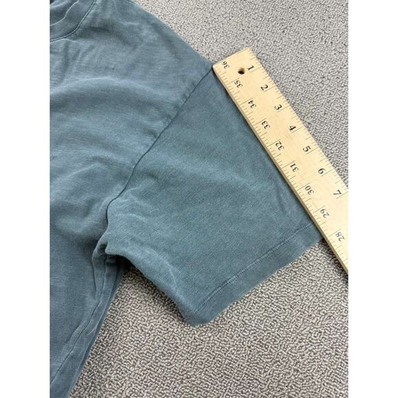 The Kooples Sport T Shirt Men S Blue Washed Palm Trees Art Graphic Relaxed Fit - Picture 8 of 11